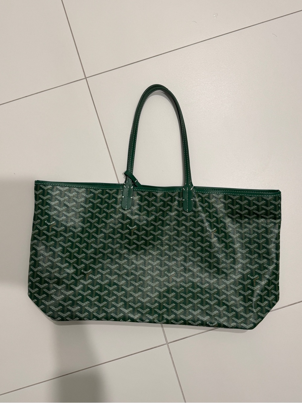 Large Green Goyard Tote
